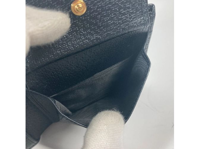 Gucci Horsebit kompakte Bi-Fold Leder Geldbörse Schwarz - Ansicht 10