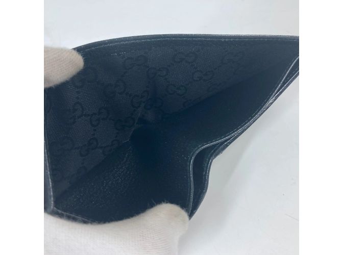 Gucci Horsebit kompakte Bi-Fold Leder Geldbörse Schwarz - Ansicht 13