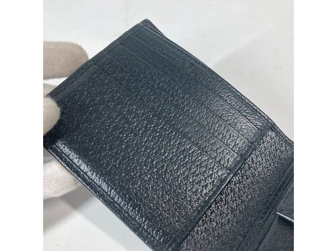 Gucci Horsebit kompakte Bi-Fold Leder Geldbörse Schwarz - Ansicht 14