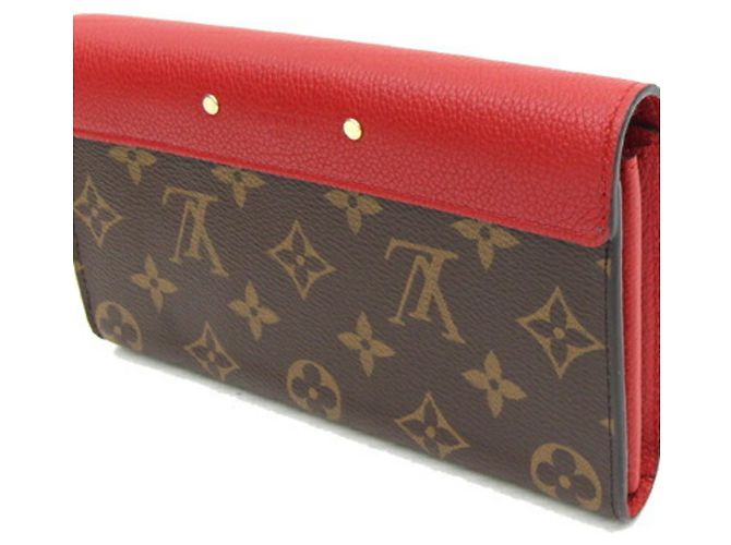 Pallas Louis Vuitton Bi-Fold Langbörse in Kirschrot Fuschia Monogramm - Ansicht 2