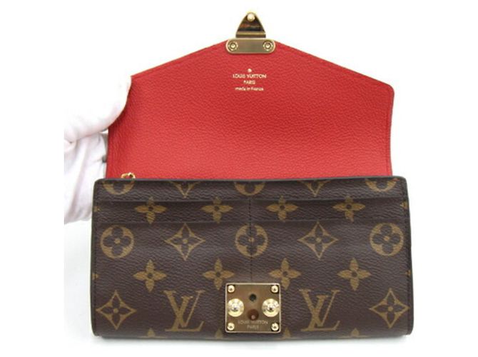 Pallas Louis Vuitton Bi-Fold Langbörse in Kirschrot Fuschia Monogramm - Ansicht 3