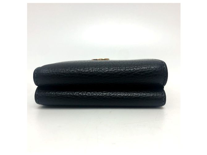 Billetera compacta de tres pliegues Gucci GG Marmont Negro - vista 5