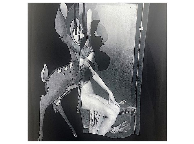 Authentischer Givenchy 17 SS Riccardo Tisci Bambi Hoodie Schwarz - Ansicht 2