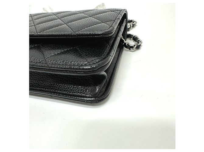 Borsa a spalla Chanel Matelassé Coco Mark Classic Chain Wallet Nero - vista 4