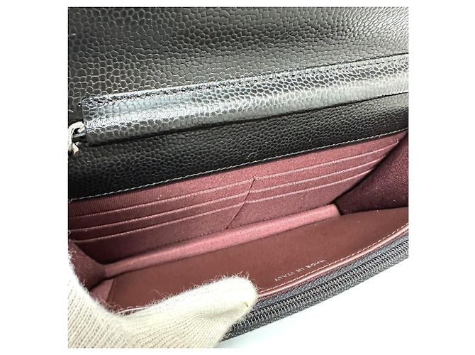 Borsa a spalla Chanel Matelassé Coco Mark Classic Chain Wallet Nero - vista 8