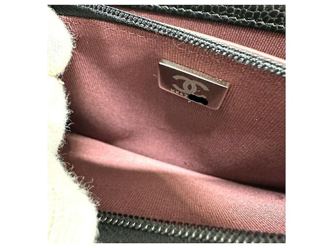 Borsa a spalla Chanel Matelassé Coco Mark Classic Chain Wallet Nero - vista 9