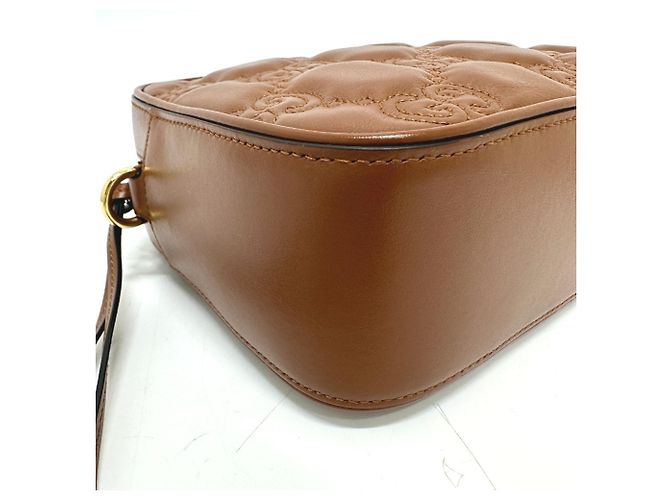 Borsa a spalla in pelle marrone Gucci - vista 4