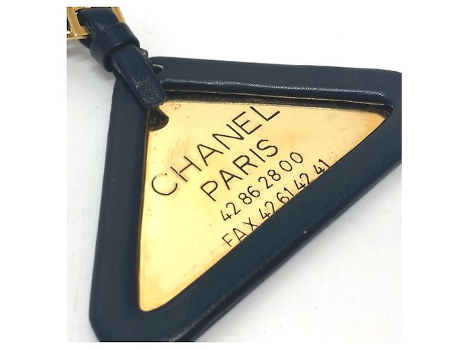 Llave de triángulo Chanel 94P Negro Dorado - vista 7