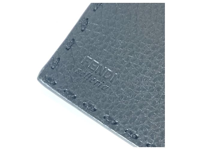 Fendi Stitch Selleria Bi-Fold Langbörse Schwarz - Ansicht 10
