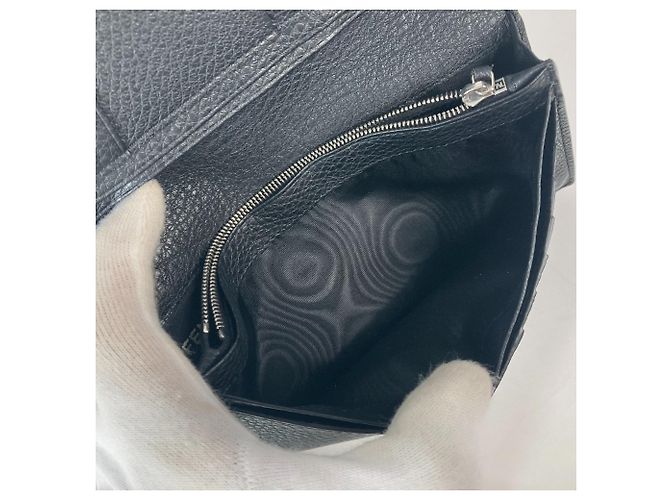 Fendi Stitch Selleria Bi-Fold Langbörse Schwarz - Ansicht 15