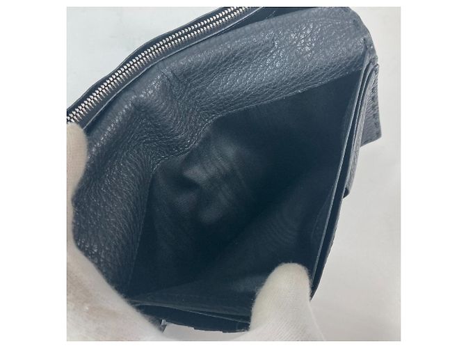 Fendi Stitch Selleria Bi-Fold Langbörse Schwarz - Ansicht 16