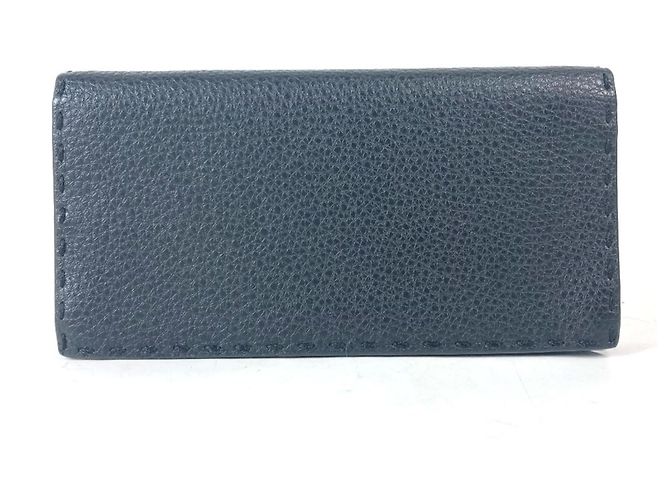 Fendi Stitch Selleria Bi-Fold Langbörse Schwarz - Ansicht 2