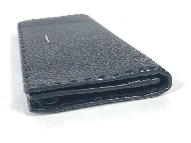 Fendi Stitch Selleria Bi-Fold Langbörse Schwarz - Ansicht 3