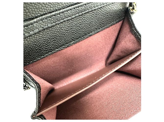 Monedero de cuero caviar Chanel Negro - vista 10