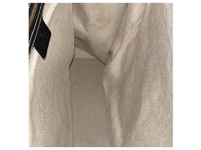 Borsa da viaggio oversize in tela bianca Gucci autentica rara di Tom Ford con web gialla - vista 12