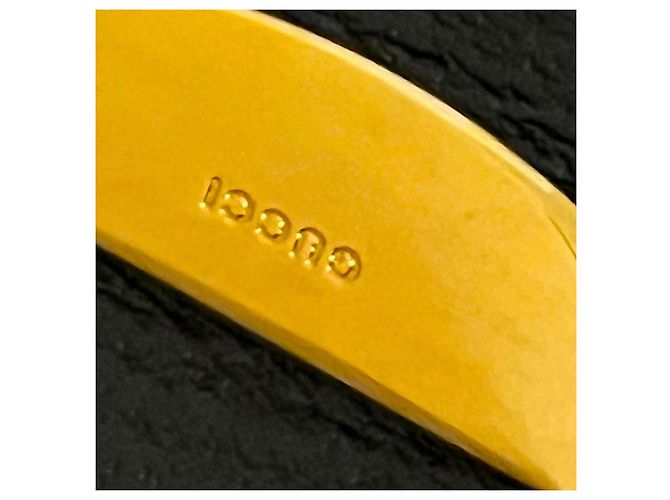 Borsa da viaggio oversize in tela bianca Gucci autentica rara di Tom Ford con web gialla - vista 4