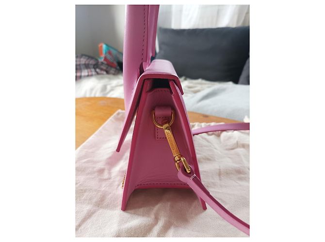 Borsa a tracolla Jacquemus le Chiquito media rosa pelle - vista 12