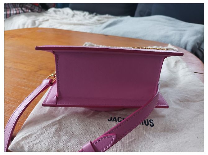 Borsa a tracolla Jacquemus le Chiquito media rosa pelle - vista 7