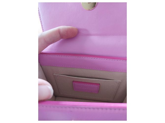 Borsa a tracolla Jacquemus le Chiquito media rosa pelle - vista 9