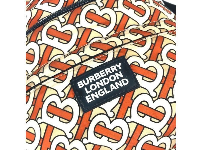 Marsupio in nylon Burberry arancione Bianco - vista 6