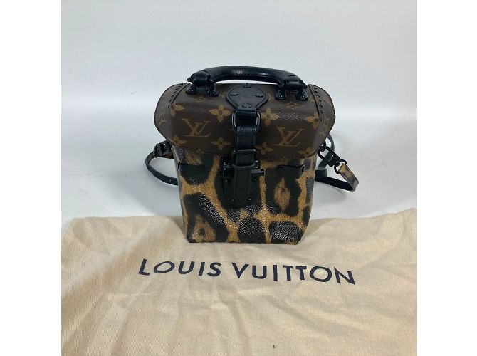 Louis Vuitton Monogram Reverse Leopard Kameratasche Braun Schwarz - Ansicht 11