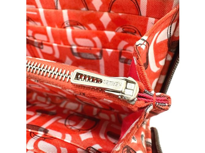 Hermès Hermes Azap Lang Wallet in Rouge H Rot - Ansicht 10