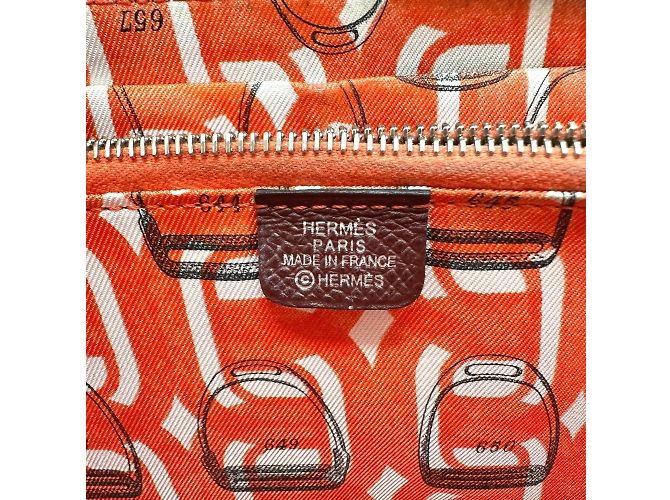 Hermès Hermes Azap Lang Wallet in Rouge H Rot - Ansicht 12