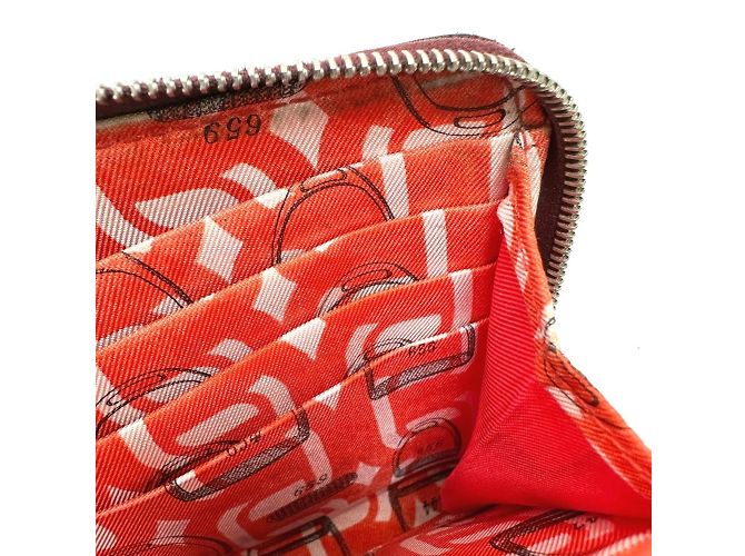 Hermès Hermes Azap Lang Wallet in Rouge H Rot - Ansicht 16