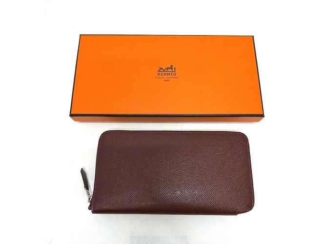 Hermès Hermes Azap Lang Wallet in Rouge H Rot - Ansicht 17