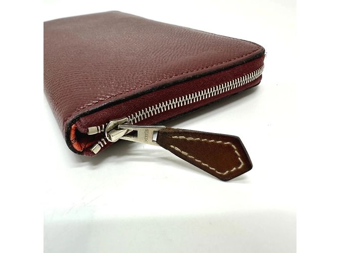 Hermès Hermes Azap Lang Wallet in Rouge H Rot - Ansicht 5