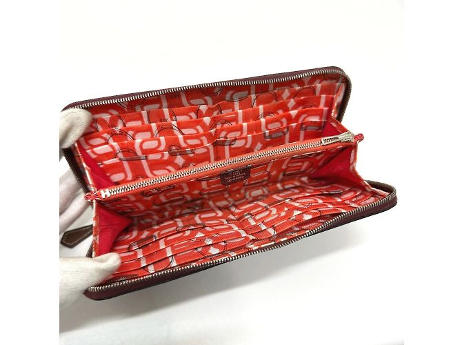Hermès Hermes Azap Lang Wallet in Rouge H Rot - Ansicht 9