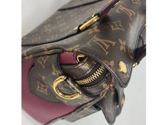 Borsa Tote Manhattan Monogram Louis Vuitton Marrone Bordò - vista 10
