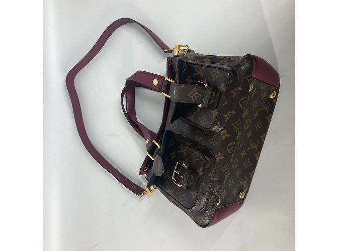 Borsa Tote Manhattan Monogram Louis Vuitton Marrone Bordò - vista 12