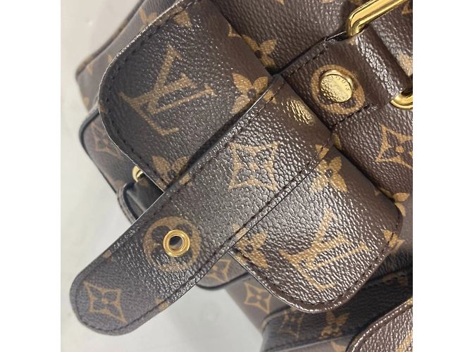 Borsa Tote Manhattan Monogram Louis Vuitton Marrone Bordò - vista 9