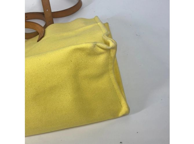 Hermès Borsa Tote Elan di Hermes Etrivier Giallo - vista 13