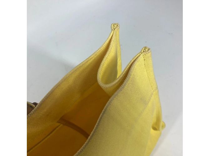 Hermès Borsa Tote Elan di Hermes Etrivier Giallo - vista 7