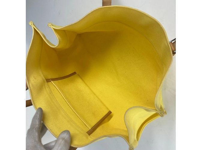 Hermès Borsa Tote Elan di Hermes Etrivier Giallo - vista 9