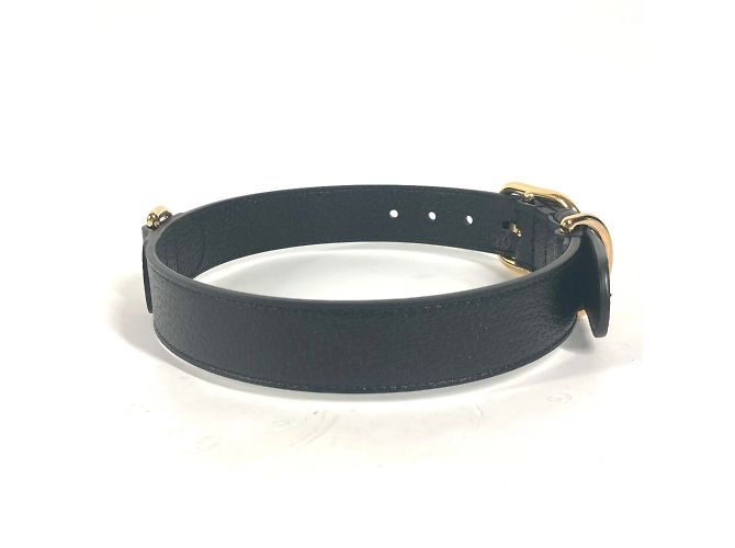 Gucci Black Leather Dog Collar - view 3