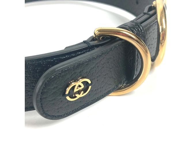 Gucci Black Leather Dog Collar - view 5