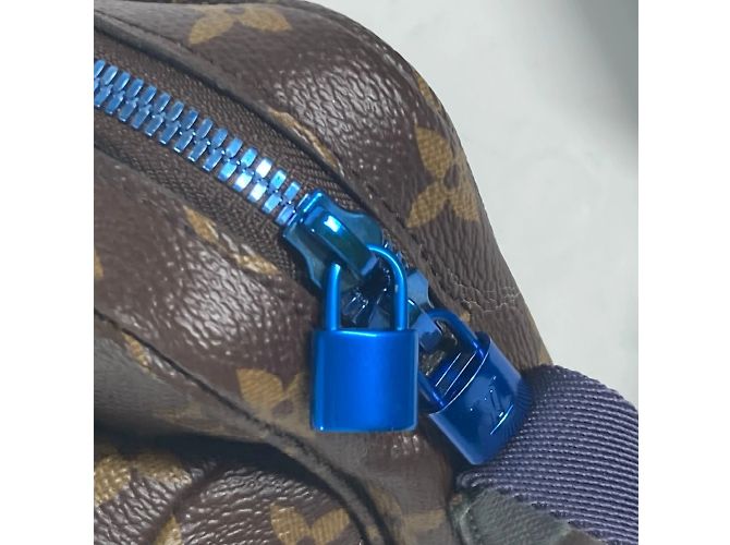 Borsa a Spalla Monogram PM Louis Vuitton Marrone Blu - vista 10