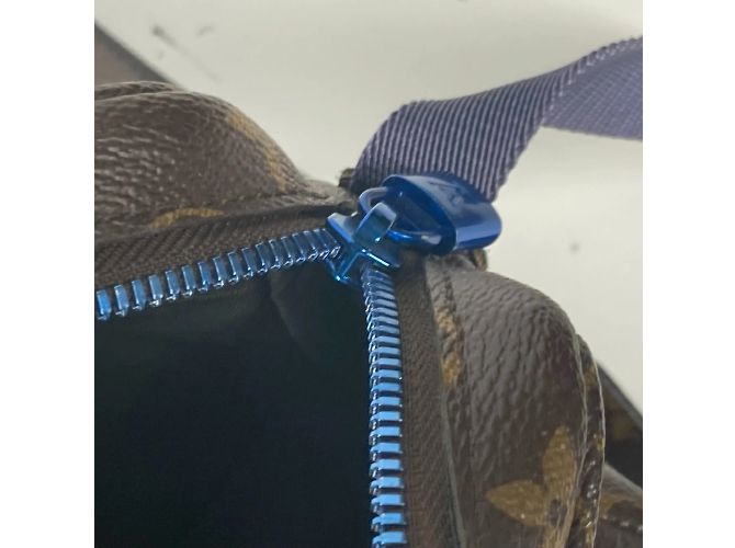 Borsa a Spalla Monogram PM Louis Vuitton Marrone Blu - vista 14
