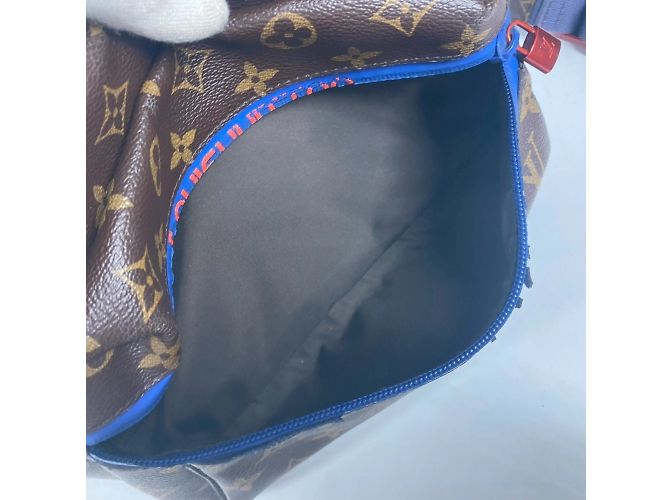 Borsa a Spalla Monogram PM Louis Vuitton Marrone Blu - vista 16