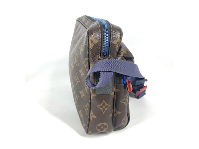 Borsa a Spalla Monogram PM Louis Vuitton Marrone Blu - vista 3