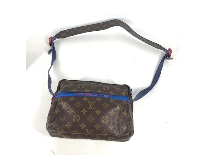 Borsa a Spalla Monogram PM Louis Vuitton Marrone Blu - vista 4