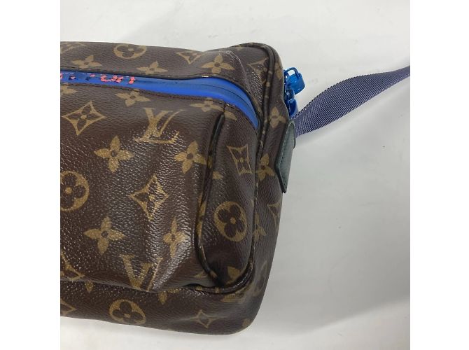 Borsa a Spalla Monogram PM Louis Vuitton Marrone Blu - vista 5