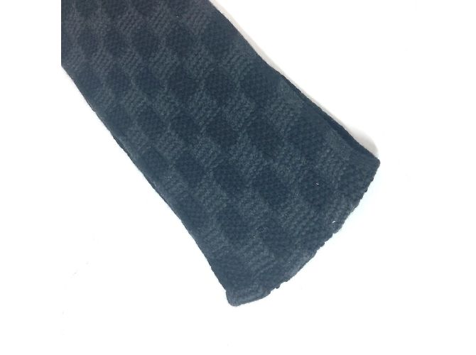 Sciarpa in cashmere Louis Vuitton Nero Blu chiaro - vista 9