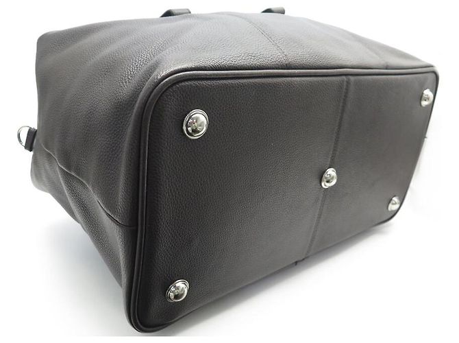 NOVE BOLSA DE VIAGEM LANCEL EM COURO MARROM TEXTURIZADO - vista 5