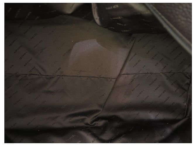 NOVE BOLSA DE VIAGEM LANCEL EM COURO MARROM TEXTURIZADO - vista 8