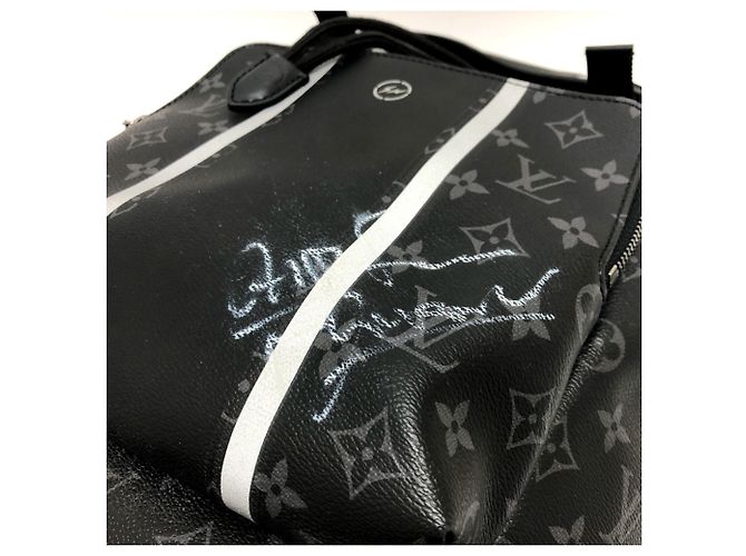 Zaino Eclipse Louis Vuitton di Hiroshi Fujiwara Nero - vista 9