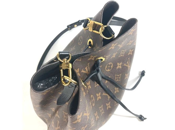 Néonoé Borsa a Spalla NeoNoe Monogramma Louis Vuitton Marrone Nero - vista 8